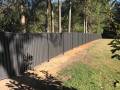 black colorbond fence